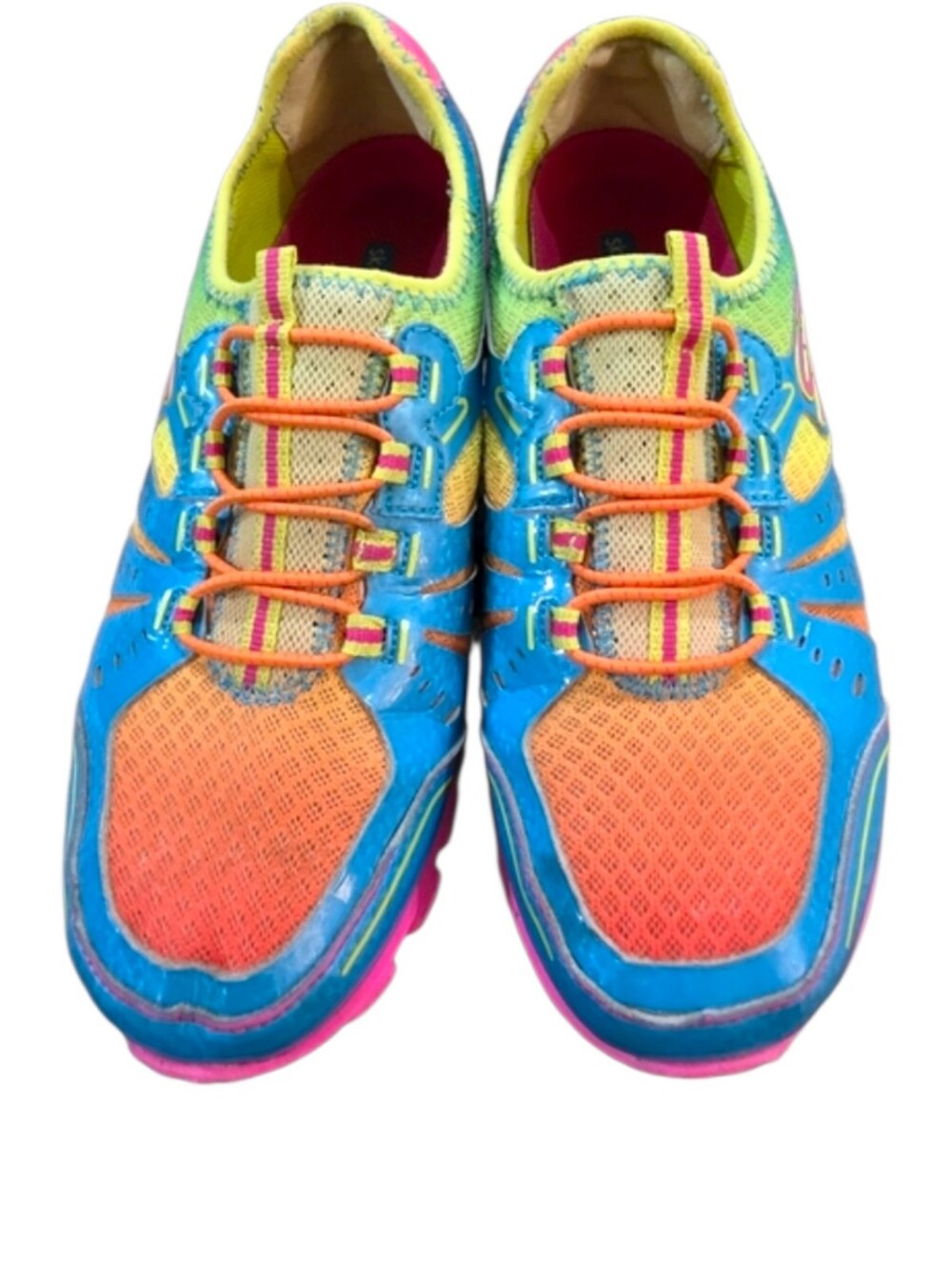 Skechers Rare Skech-Knit Flex Vibrant Multi-Color Bungee Slip On Sneakers Size 8 - Picture 3 of 12